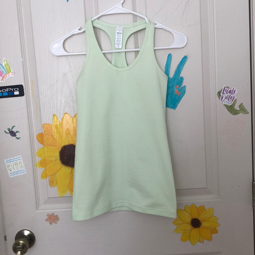 yellow/green ivivva tank top